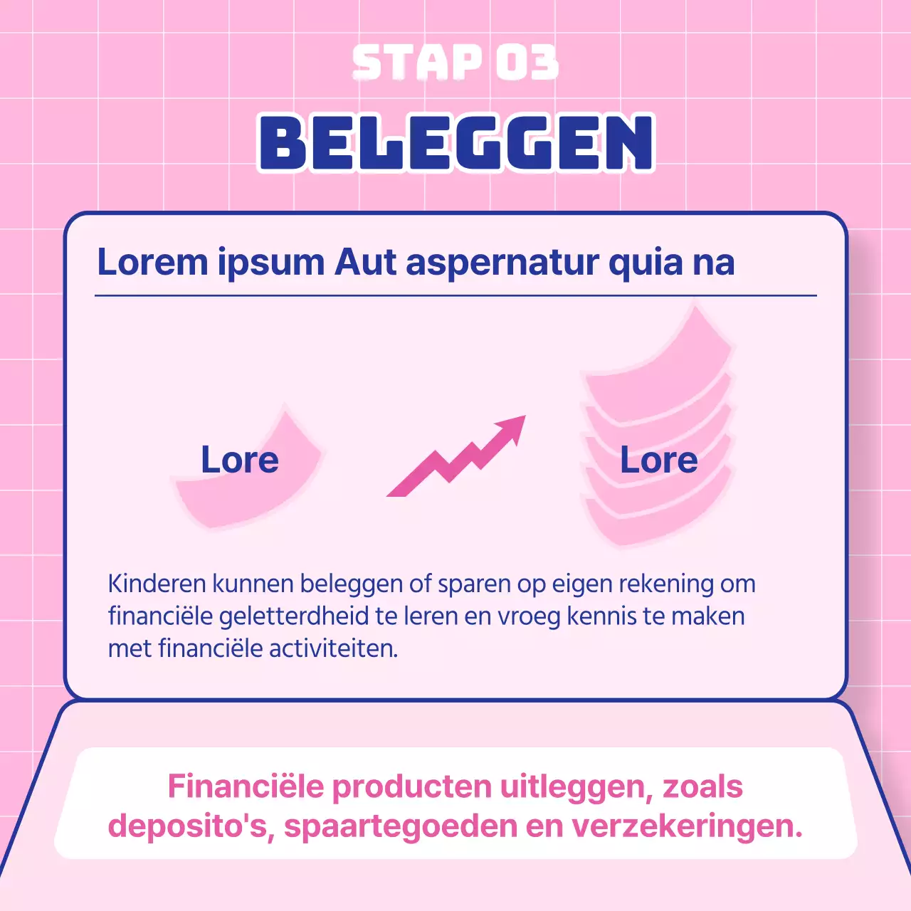Kinderen leren hoe ze met hun roze en blauwe belastinggeld moeten omgaan