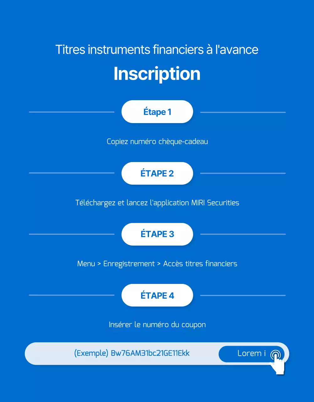 Evénements relatifs aux instruments financiers sur titres avec des points bleus et jaunes