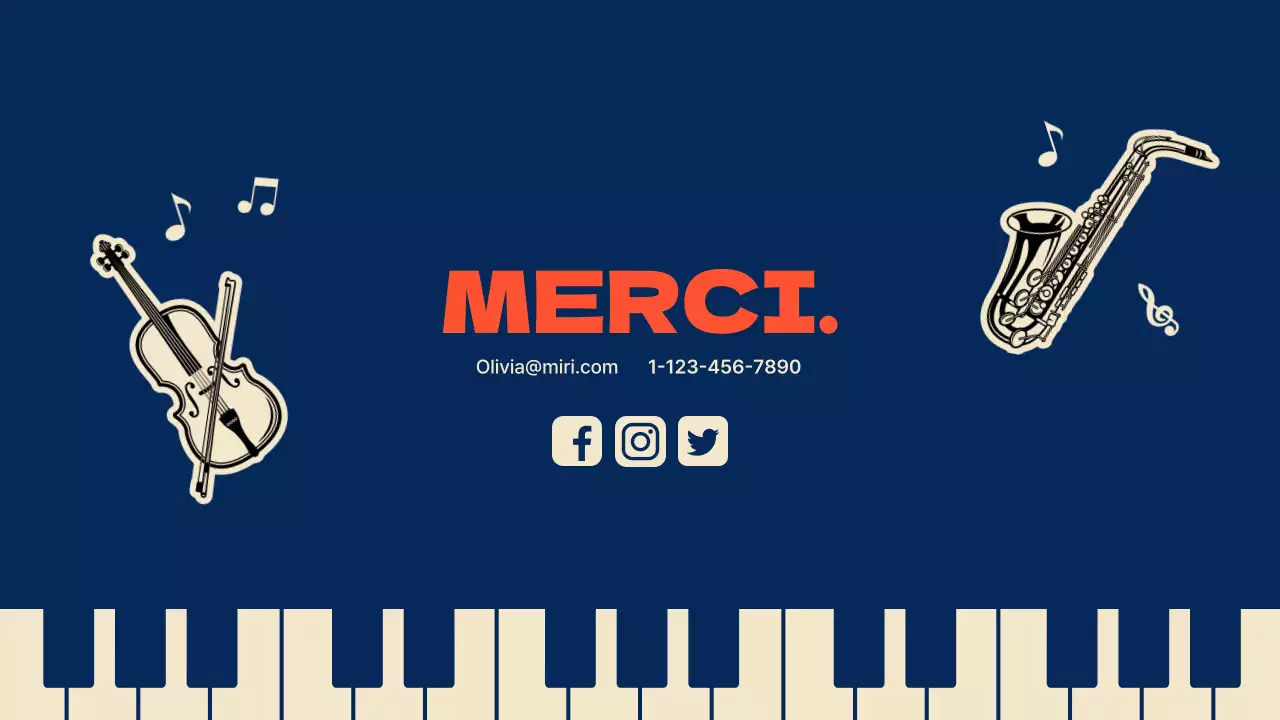 Portefeuille de compositeur sur le thème du piano en bleu marine