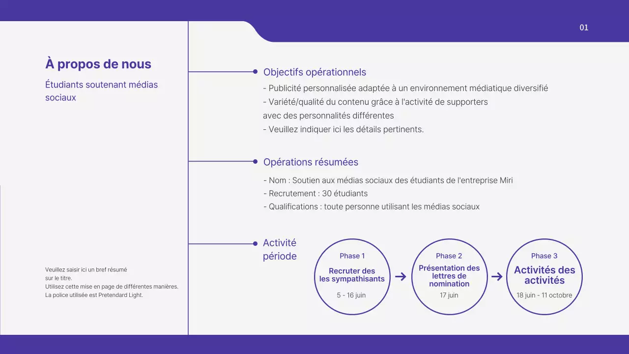 Présentation du plan d'action de Boraton pour les étudiants de l'université qui soutiennent le SNS