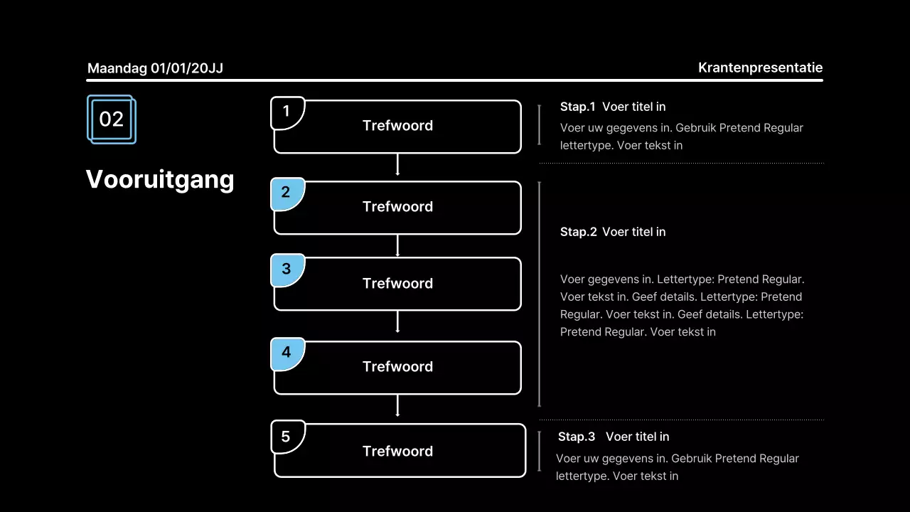 Aandachttrekkende presentatie met vette lijnen in een krantenconcept op een zwarte achtergrond