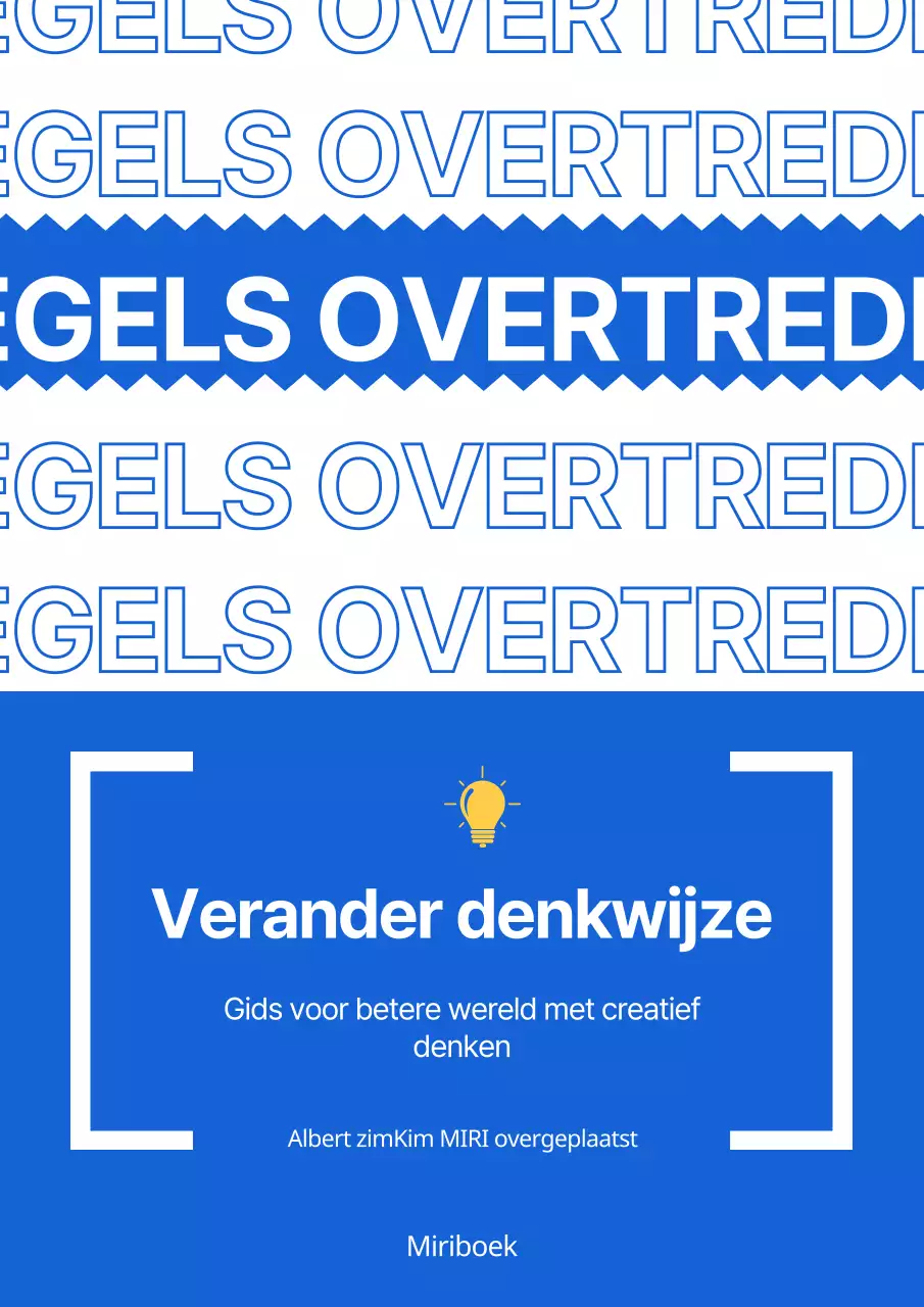 Een zelfhulpboek met trendy blauwe en witte tekstaccenten