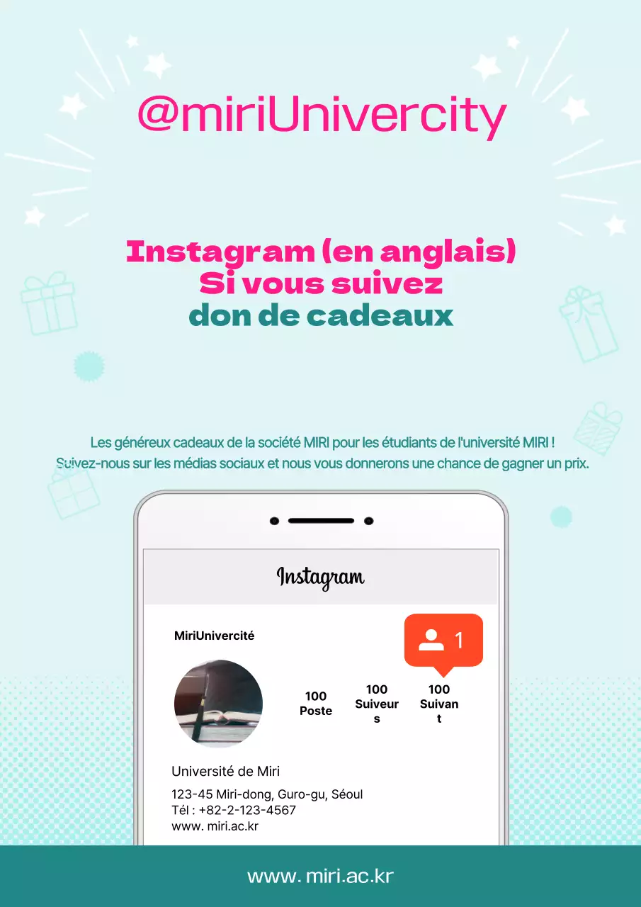 L'Université de Miri organise un événement d'amitié sur Instagram