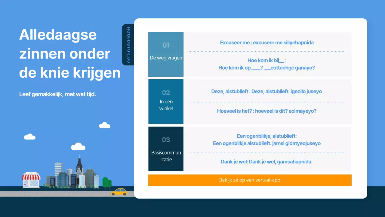 Blauw en marineblauw geïllustreerde reisgids voor Zuid-Korea