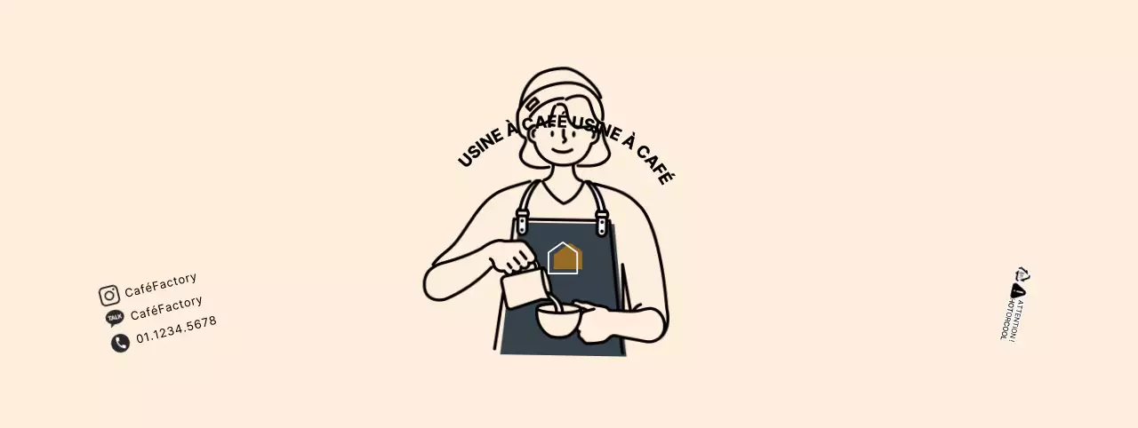 Porte-gobelet de café simple Baristylist en beige