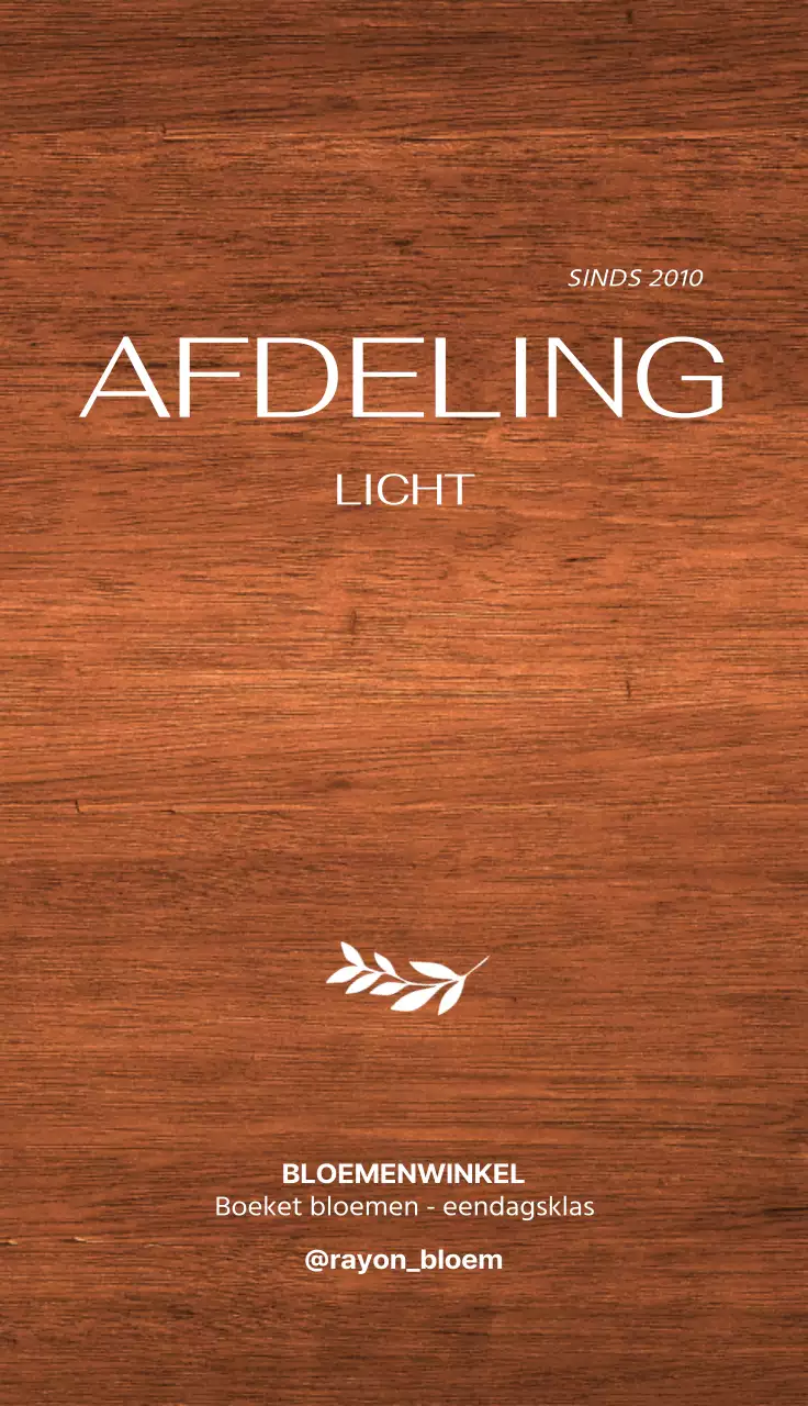 Een eenvoudige witte bladillustratie met een pijl om de locatie van een bloemenwinkel aan te geven