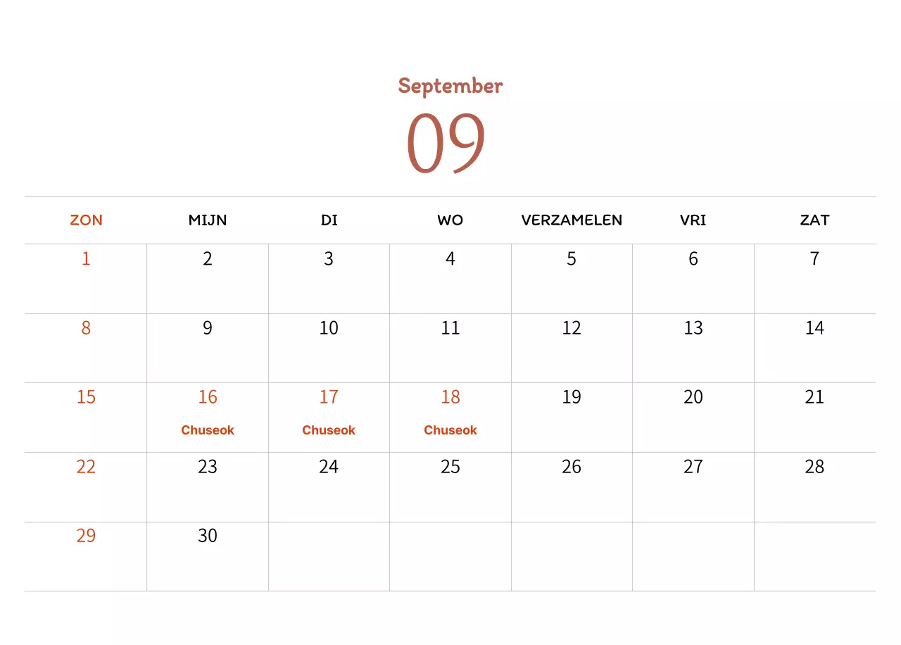 Stempelillustraties met een warm concept