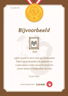 Lijst voor een schattige bruine peuterspeelzaal