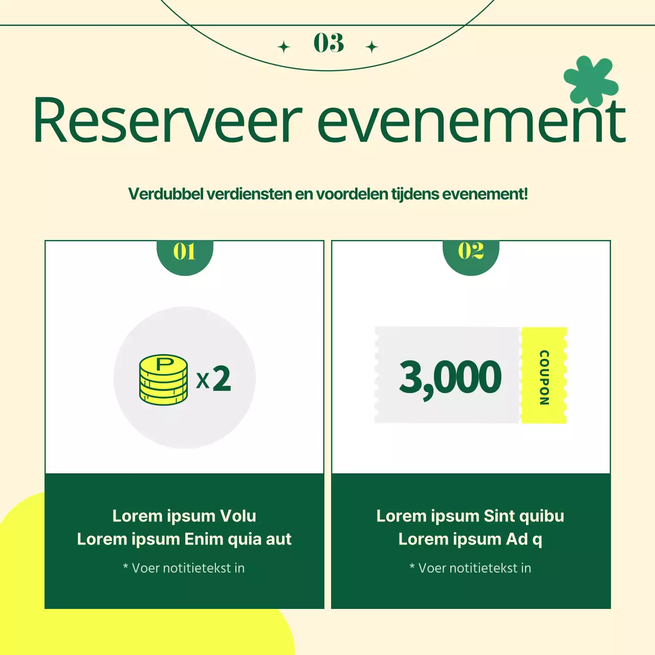 Een groen en fris lente-evenement voor winkelcentra