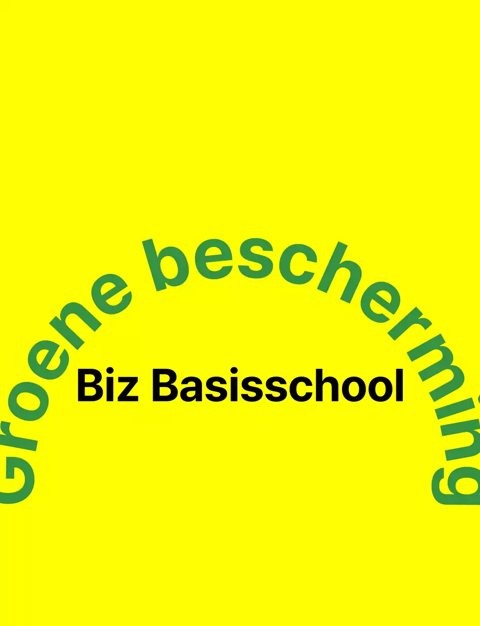 Oudervest met groen en kleurrijk geïllustreerd logo van de oudervereniging