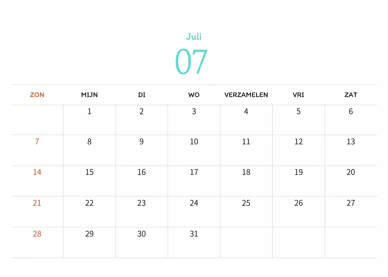 Stempelillustraties met een warm concept