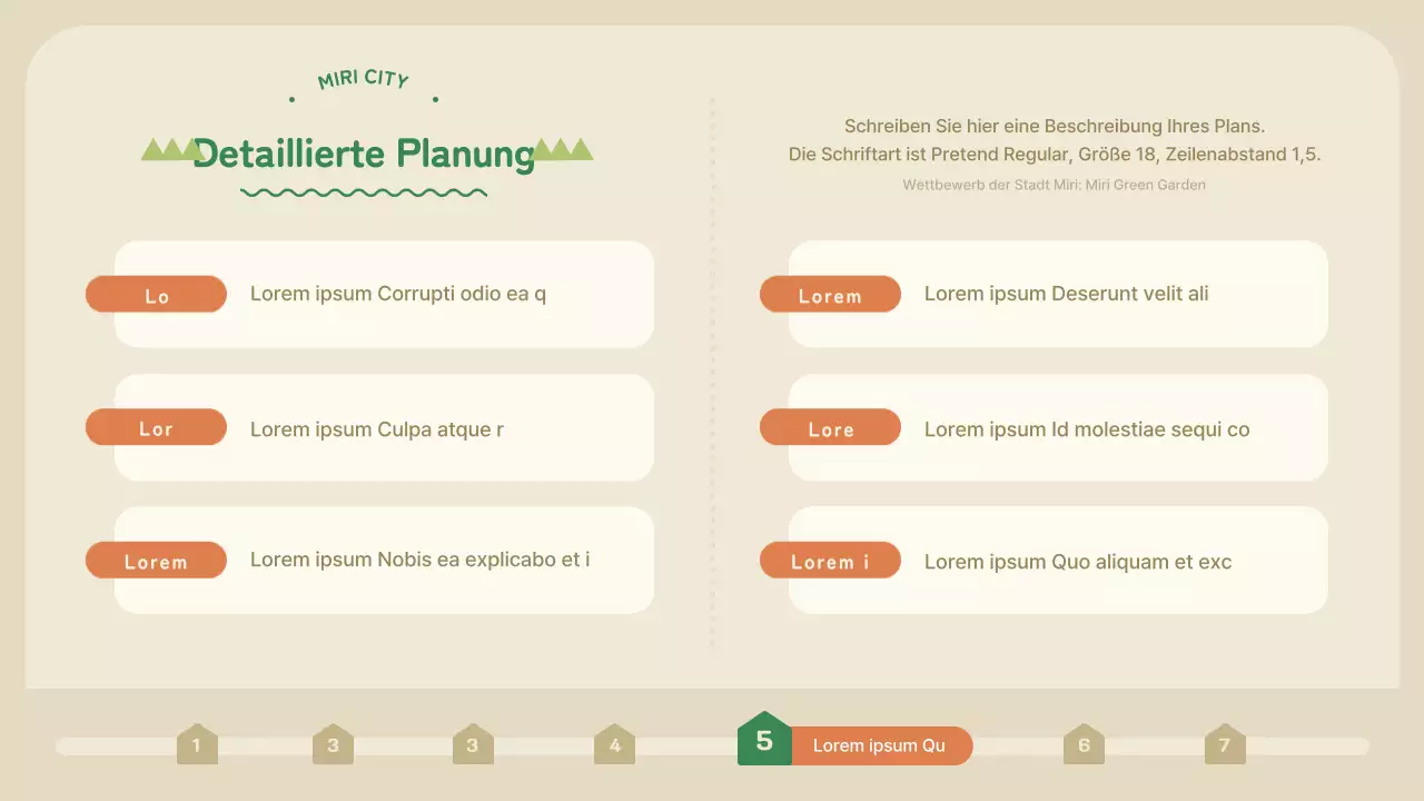 Vorschlag für einen Wettbewerb zur Wiederbelebung des Gemeinschaftsgartens in Grün und Orange