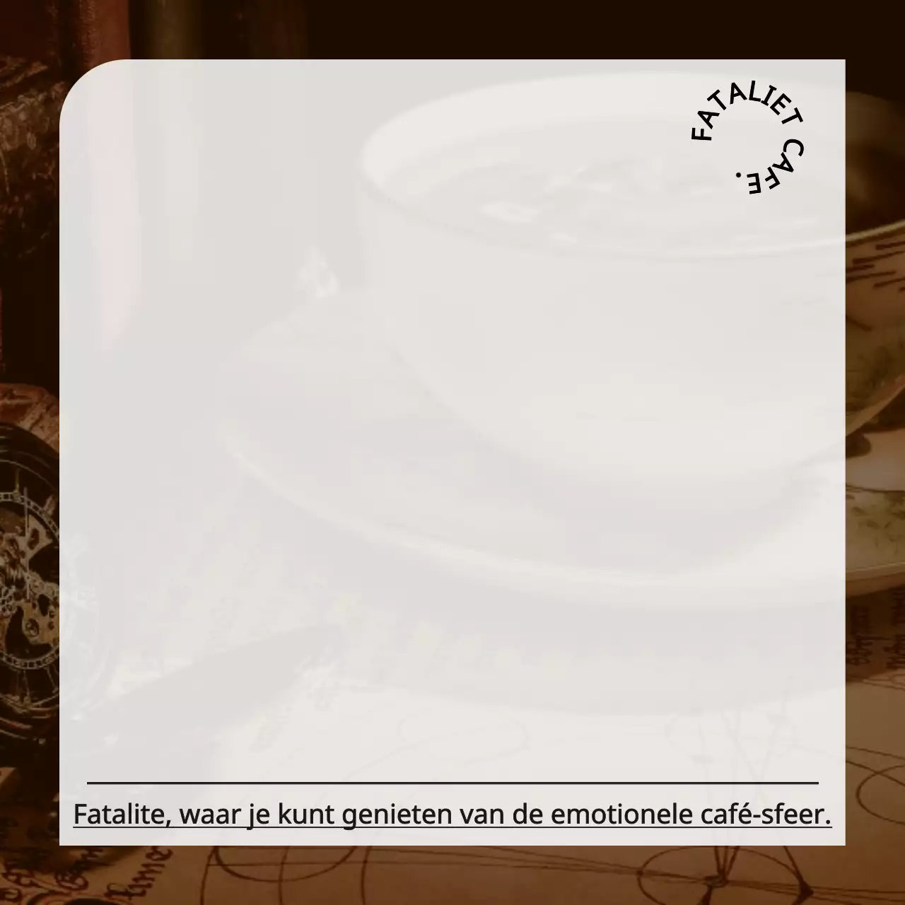Eenvoudige en emotionele fotoachtergrond in zwart en licht wit voor concept café merchandise