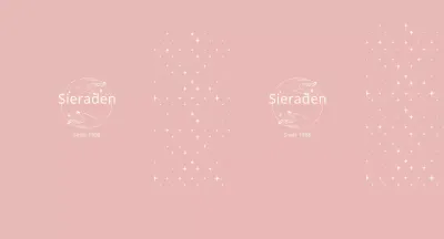 Roze geïllustreerde sieraden met strakke lijnen