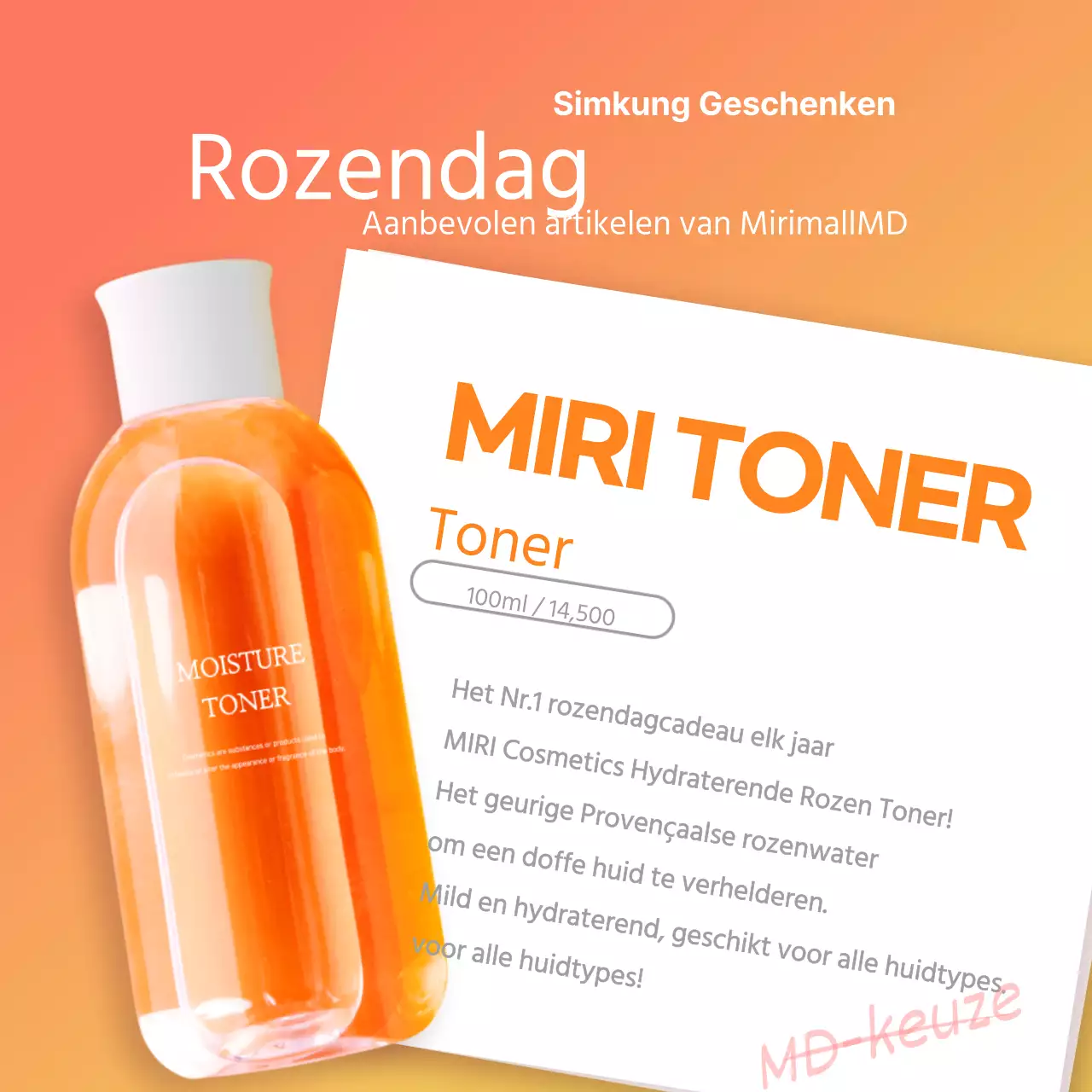 Rozendag Sim Kung geschenken