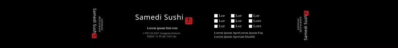 Bento japonais simple noir