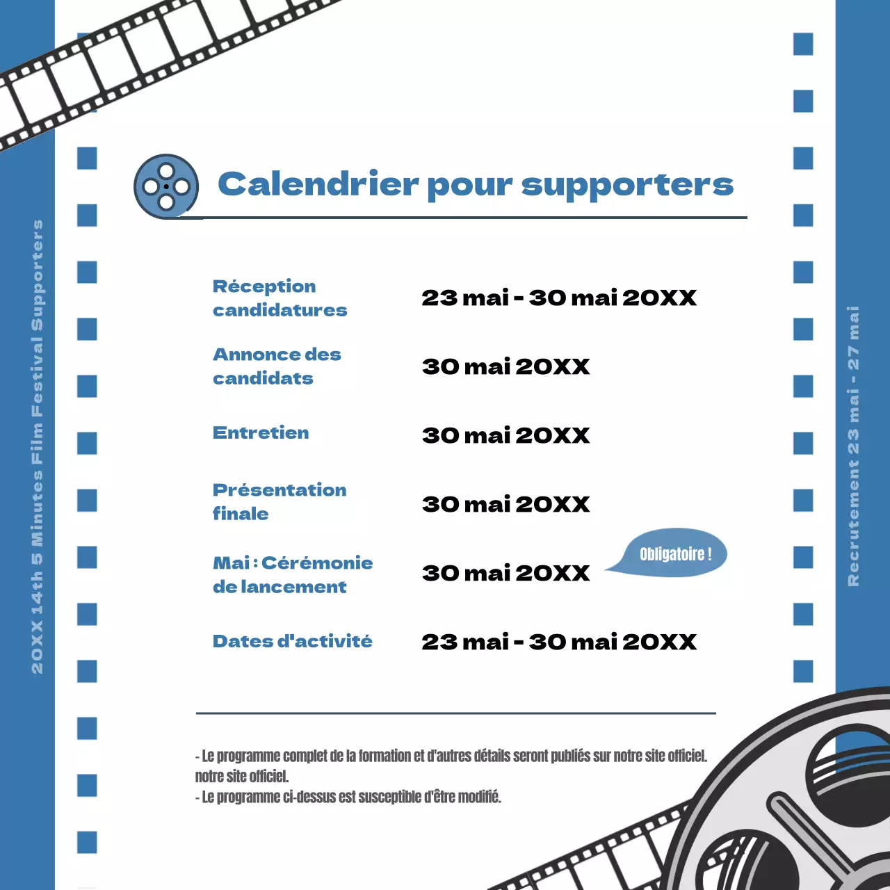 Appel à soutien pour le Blue Film Concept Film Festival