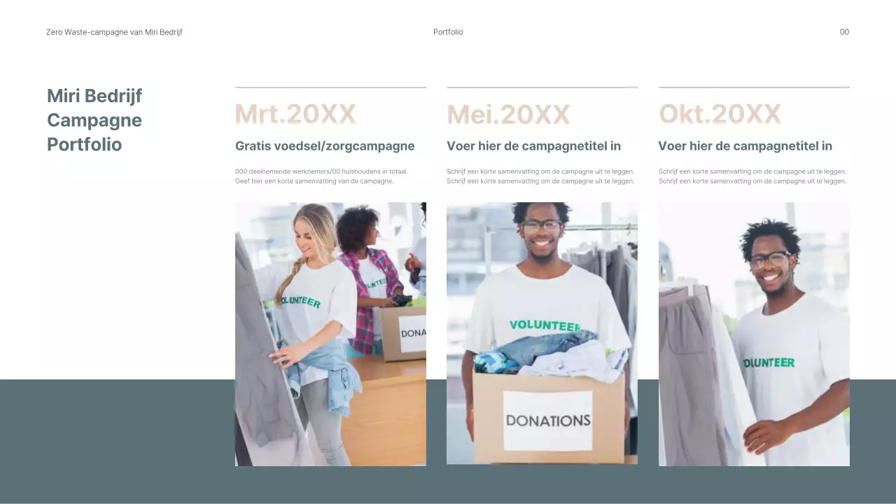 Een pitch presenteren voor een interne milieucampagne in rustgevende groene tinten