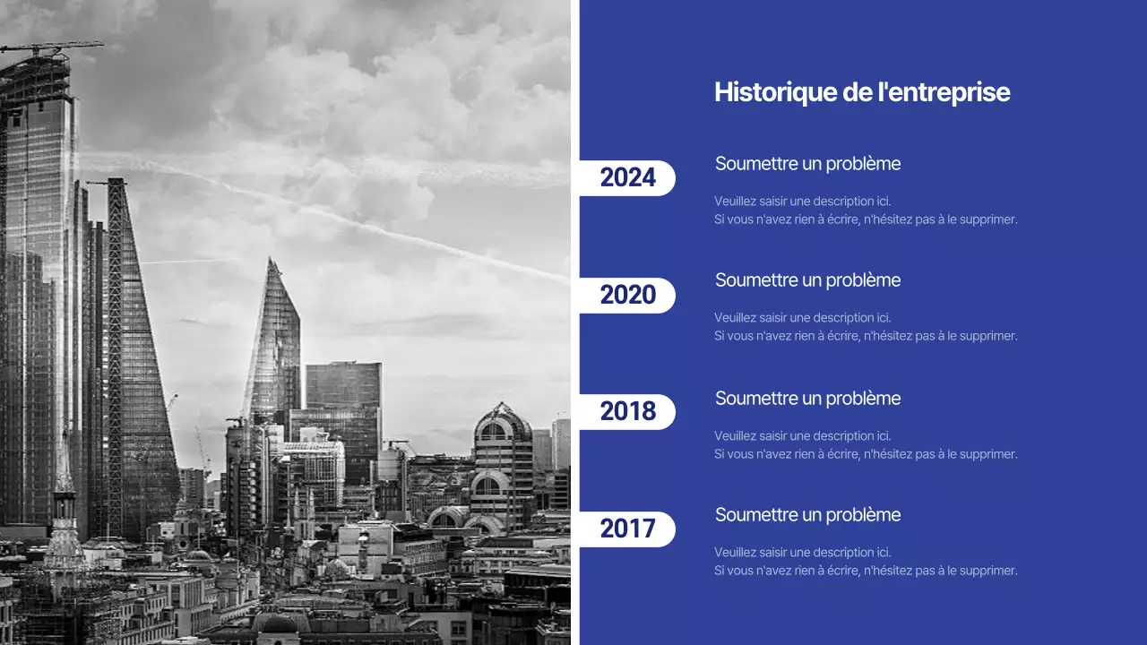 L'histoire de l'infographie sur la ligne du temps bleue, un concept épuré