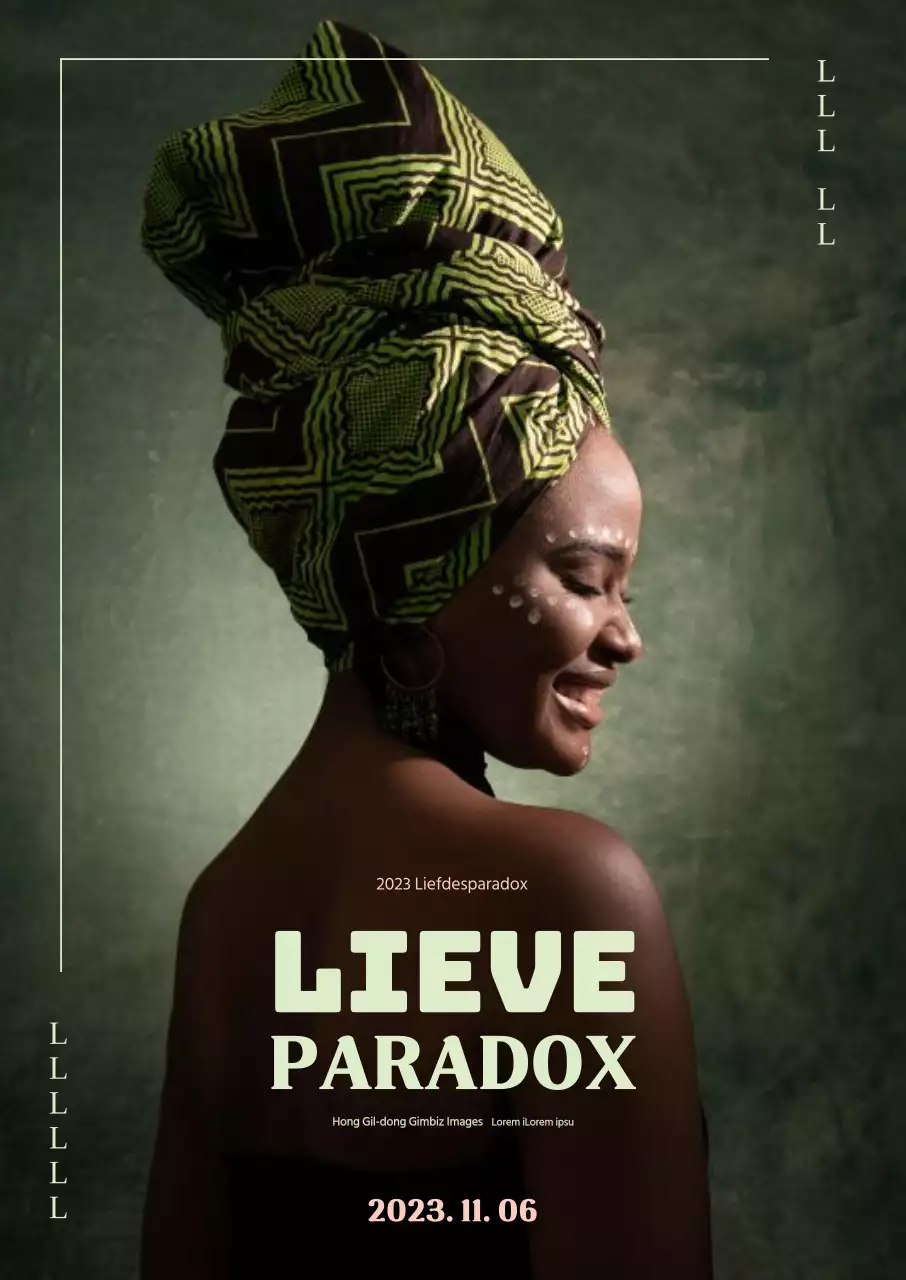 Theatervoorstellingen in de herfst promoten met een groene achtergrond