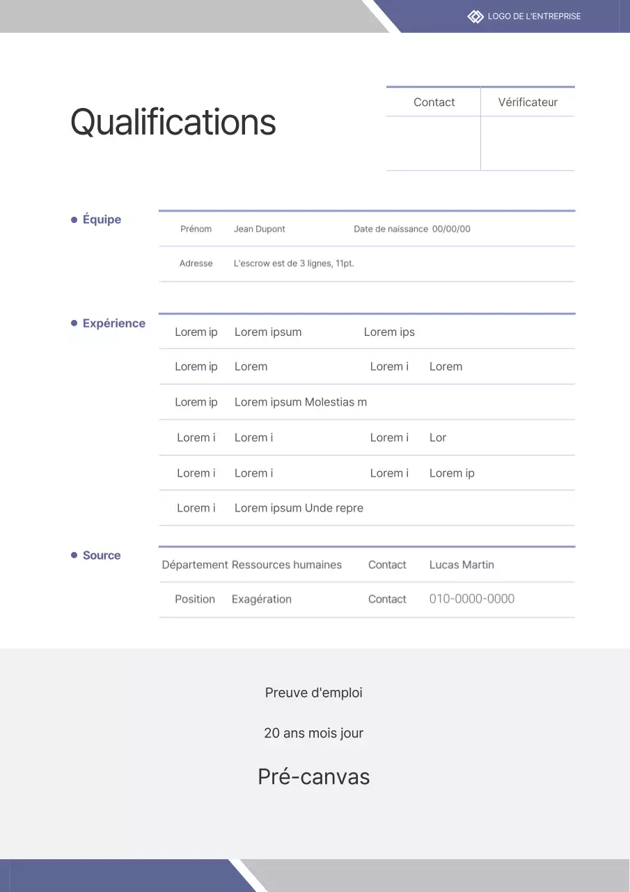 Documentation sur les titres de compétences en violet et en gris