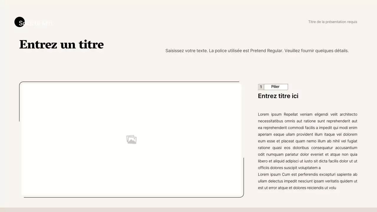 Style professionnel simple en beige et marron