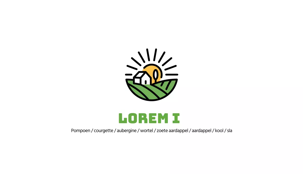 Groene Illustratie Keurige Boerderij