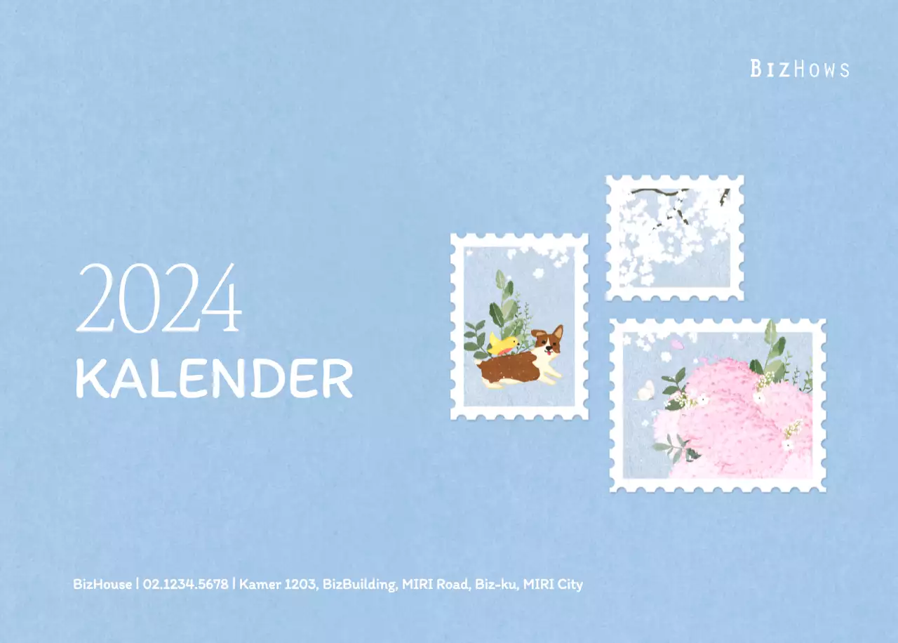 Stempelillustraties met een warm concept