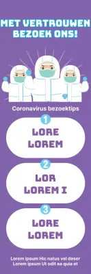 Paars Corona veilig bezoek