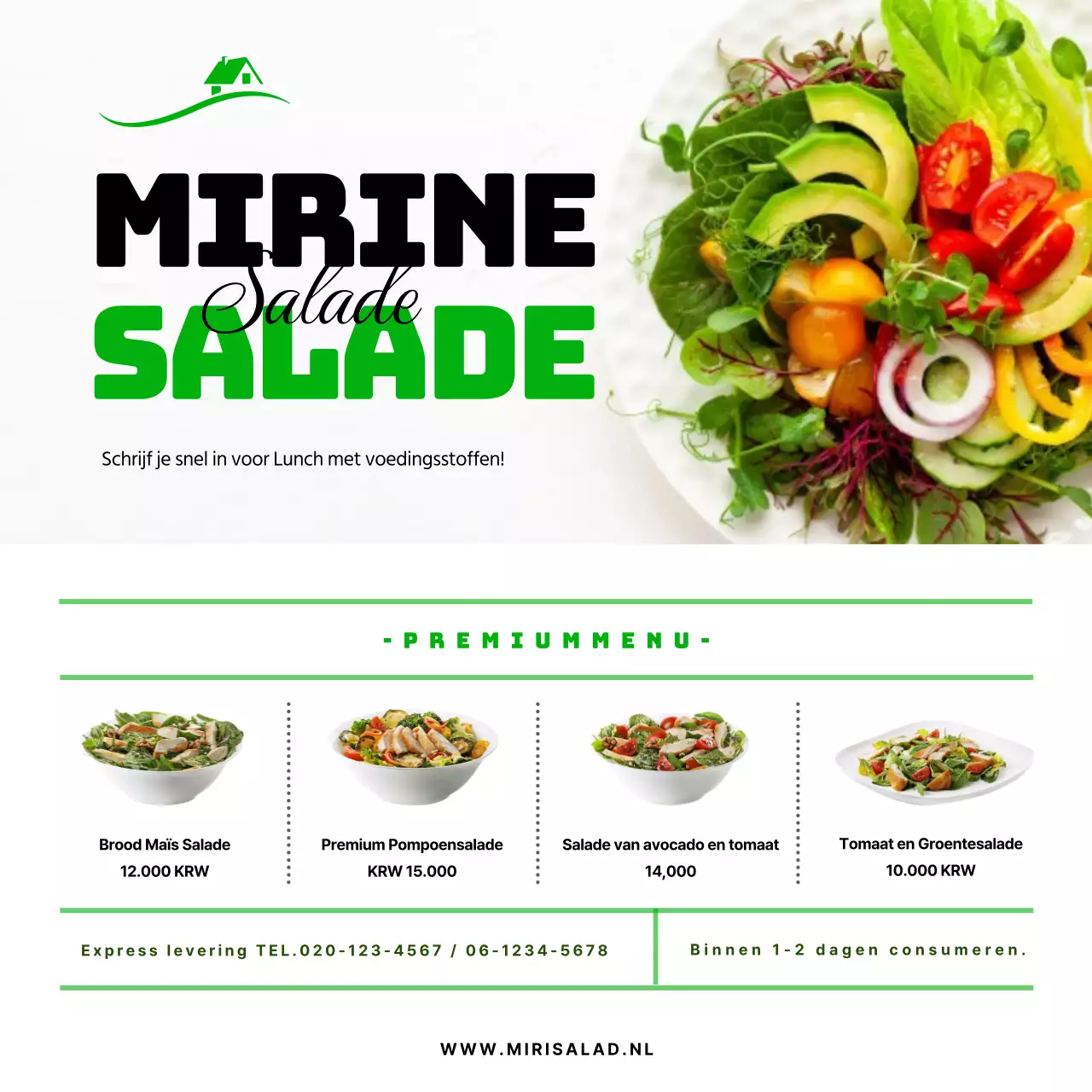 Abonneer je op de Instagram-feed van Green Salad