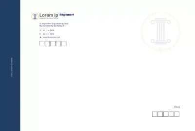 Cabinet d'avocats d'affaires moderne de couleur bleu marine