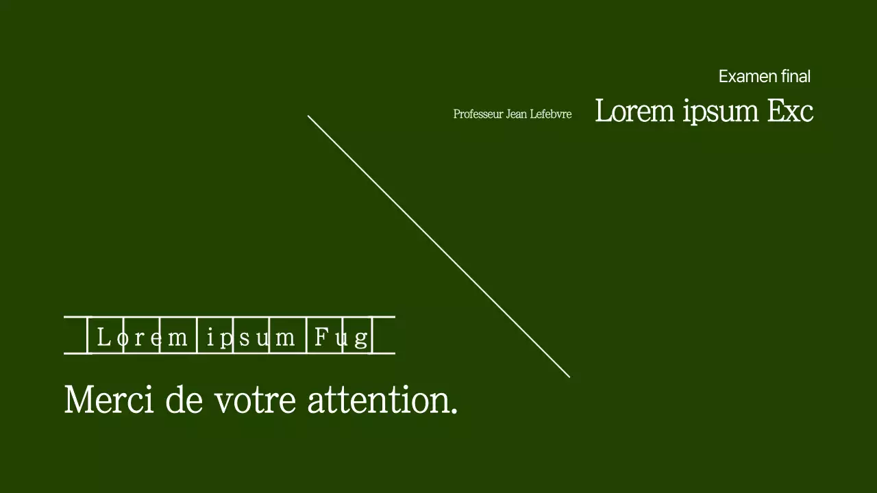 Papier manuscrit vert