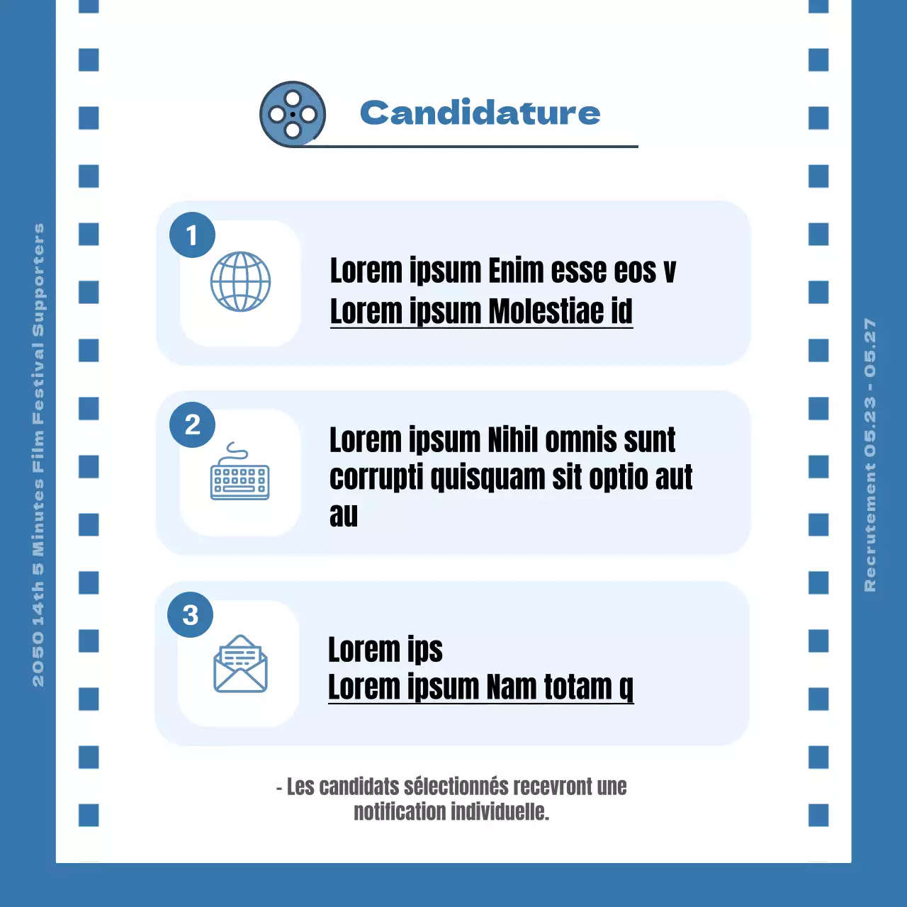 Appel à soutien pour le Blue Film Concept Film Festival