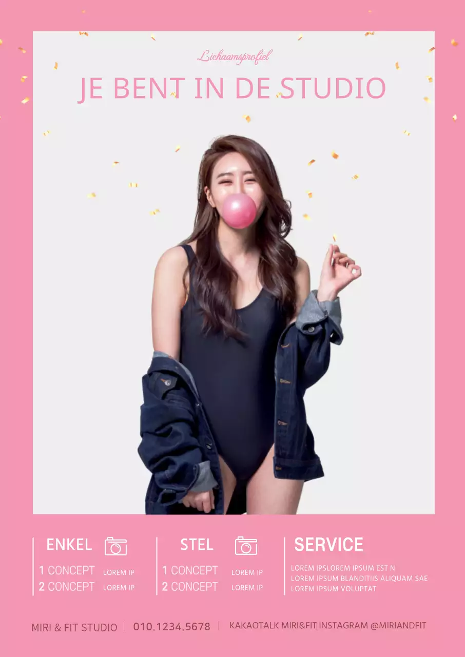 roze eenvoudig beeldemphasis bodyprofiel studio