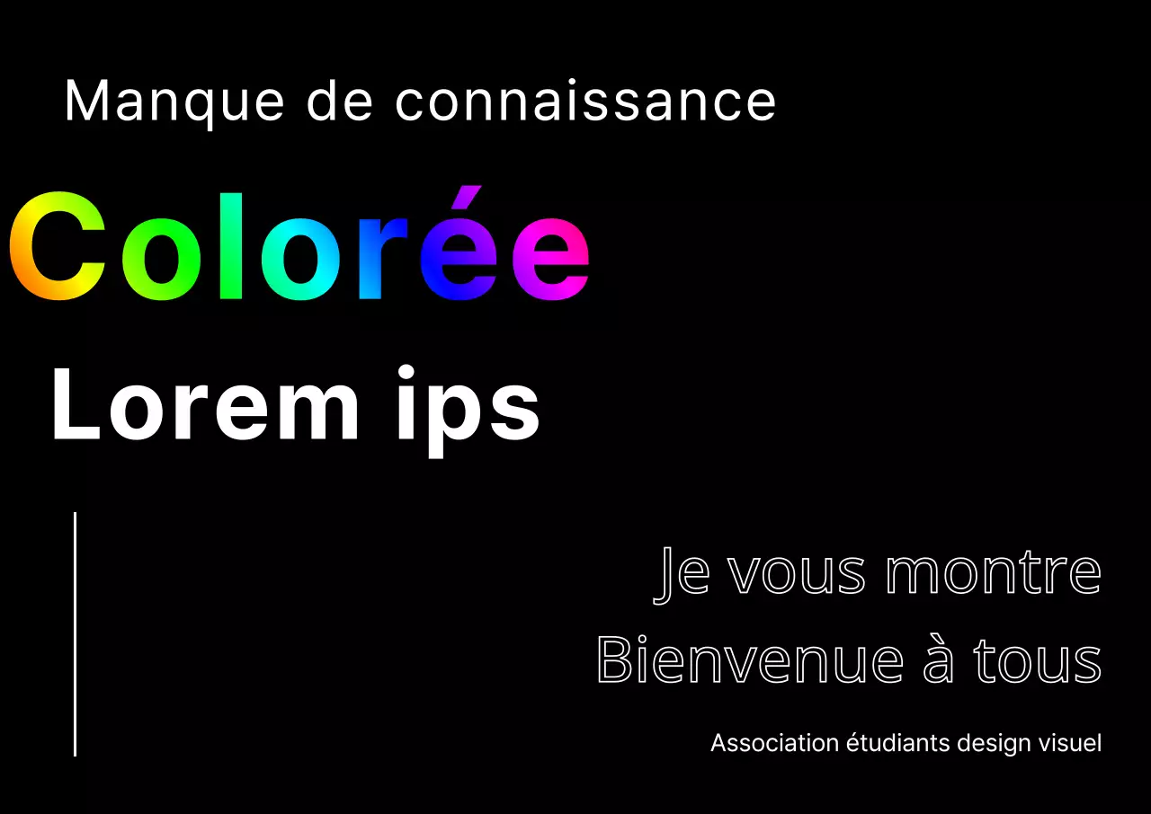 Accueillir les nouveaux étudiants avec un design noir et coloré