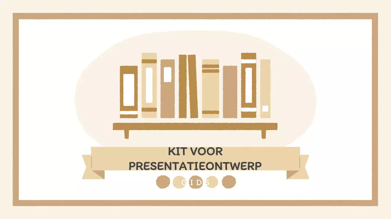 Presentatiepakket met sentimentele handgetekende boekillustraties in bruin en groen