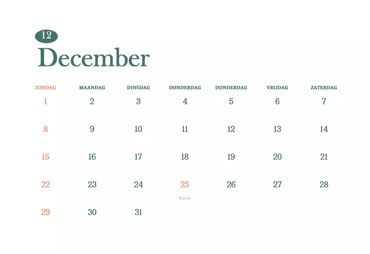 Cafékalender met aanbevelingen voor drankjes van de maand