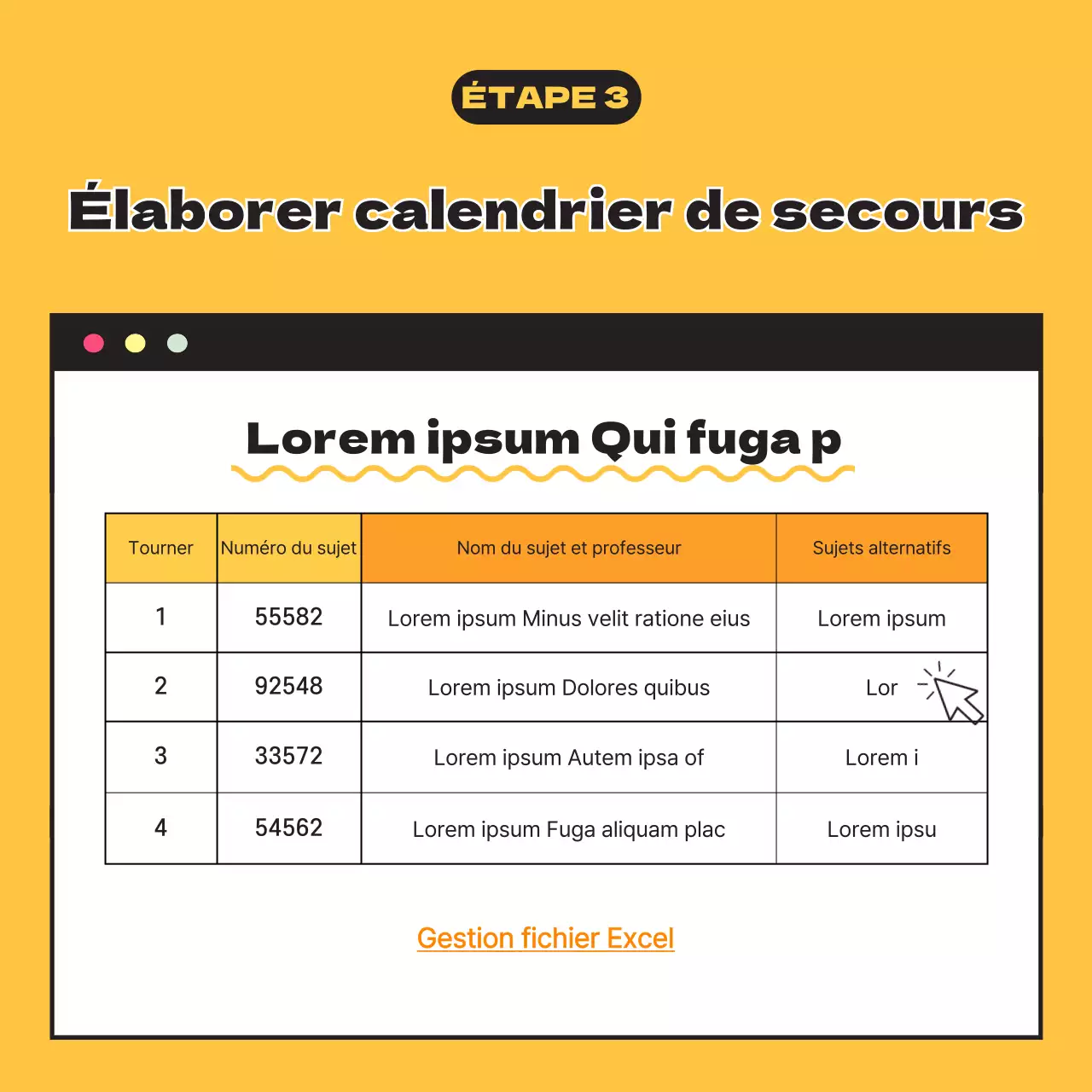 Enregistrement du nouveau trimestre sur la carte jauneNews