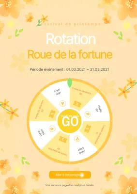 Thème Lucky Wheel en orange