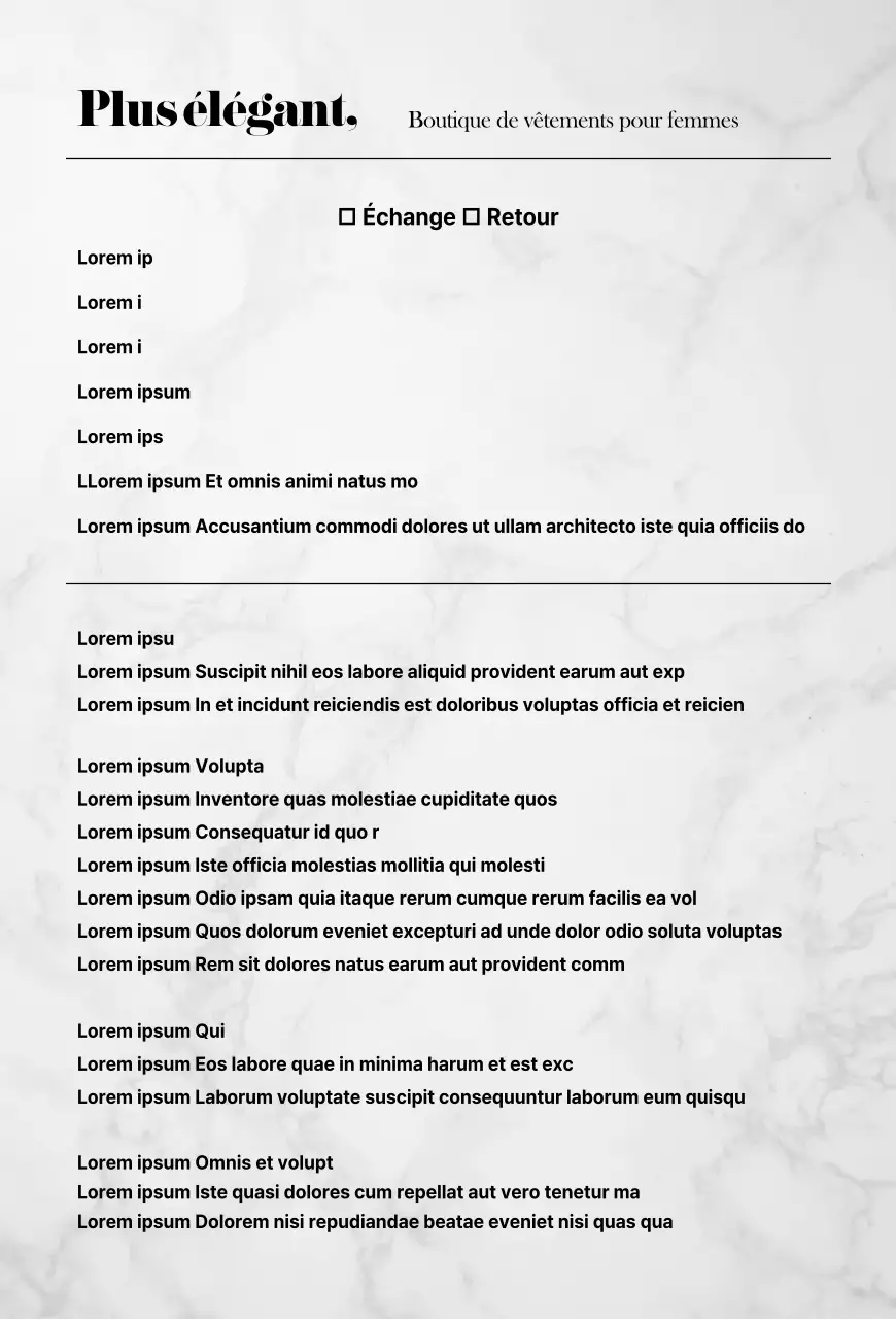 Carte postale d'échange d'un centre commercial aux tons marbrés