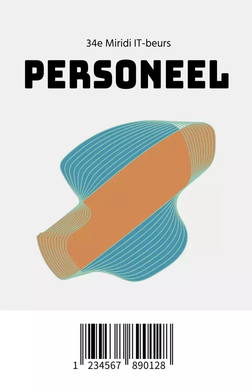 Personeelskaarten met geometrische vormen