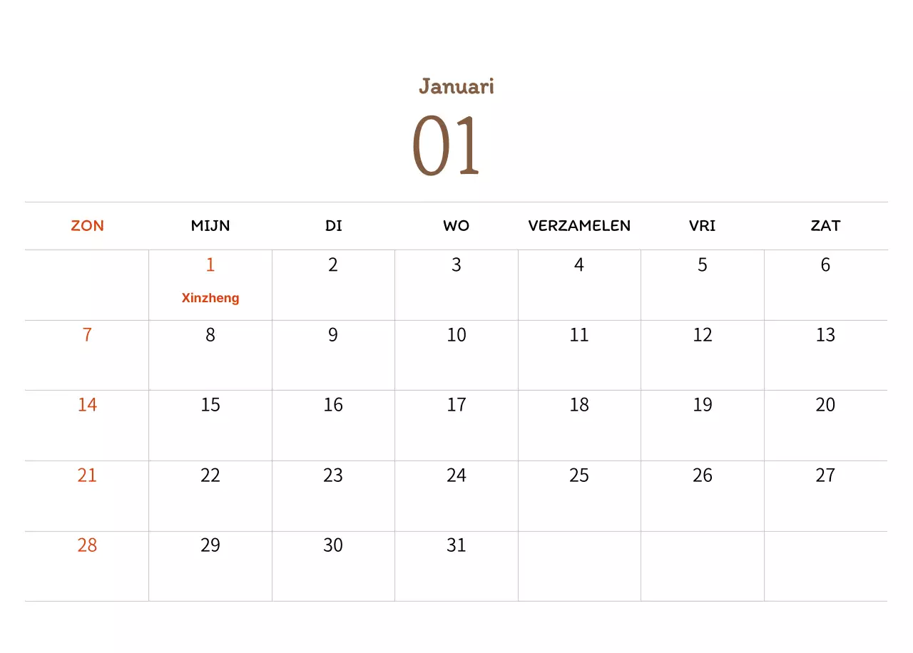 Stempelillustraties met een warm concept