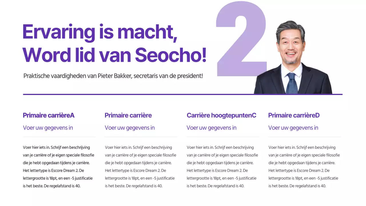 Presentaties voor verkiezingen