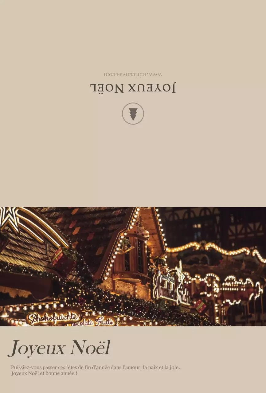 Concept photo émotionnel Noël en brun