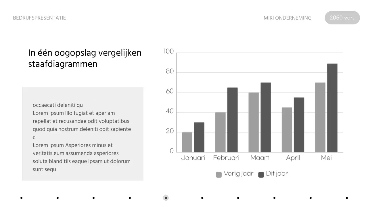 Een strak zakelijk voorstel in een monotone infographic