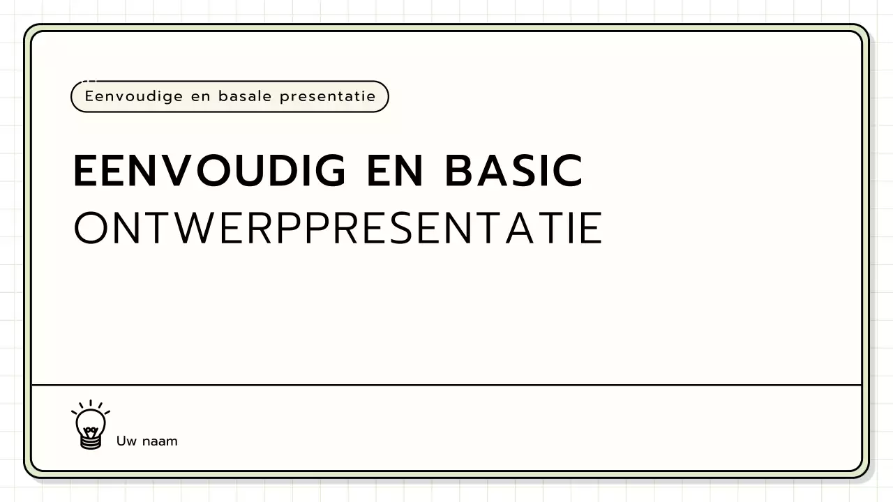 Een basispresentatieset in geel, limoengroen en blauw