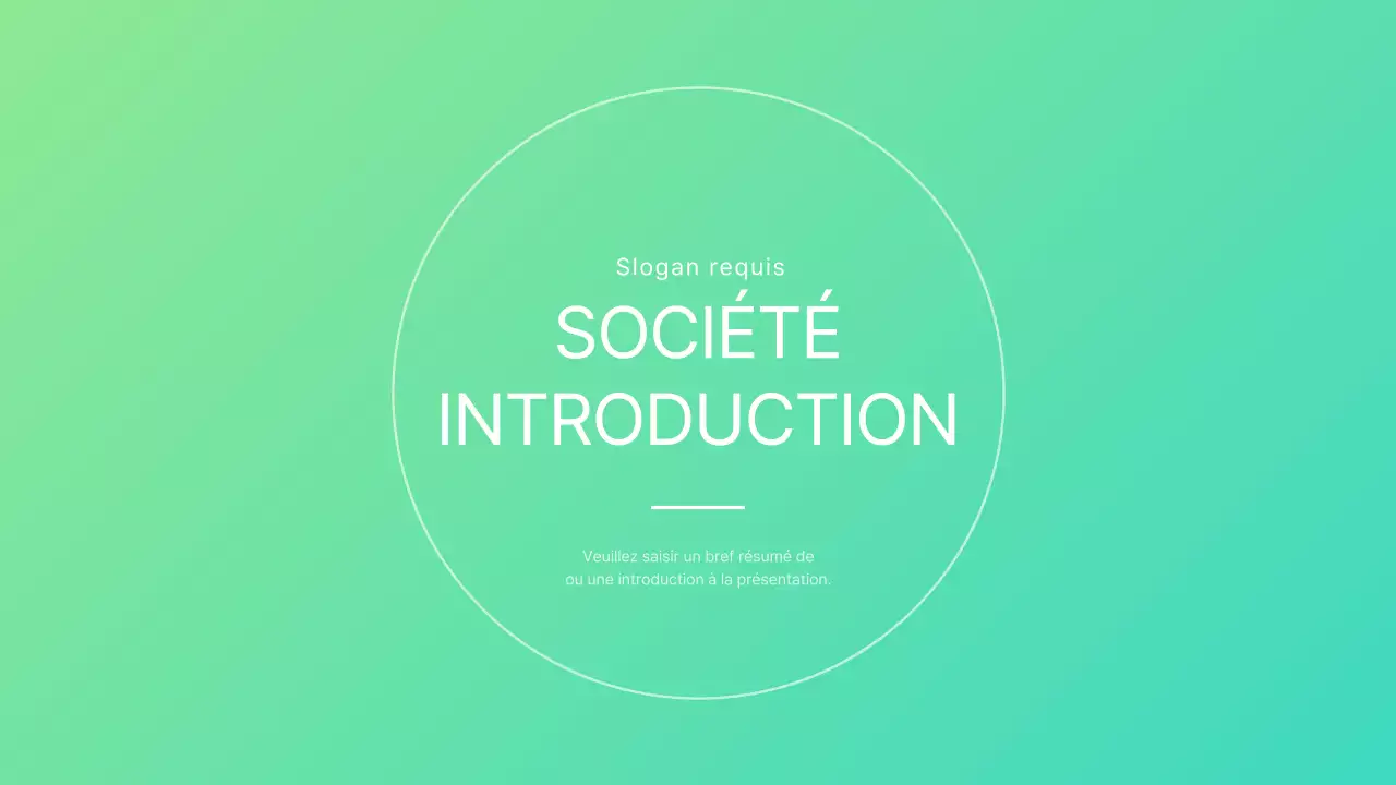 Profil de l'entreprise simple