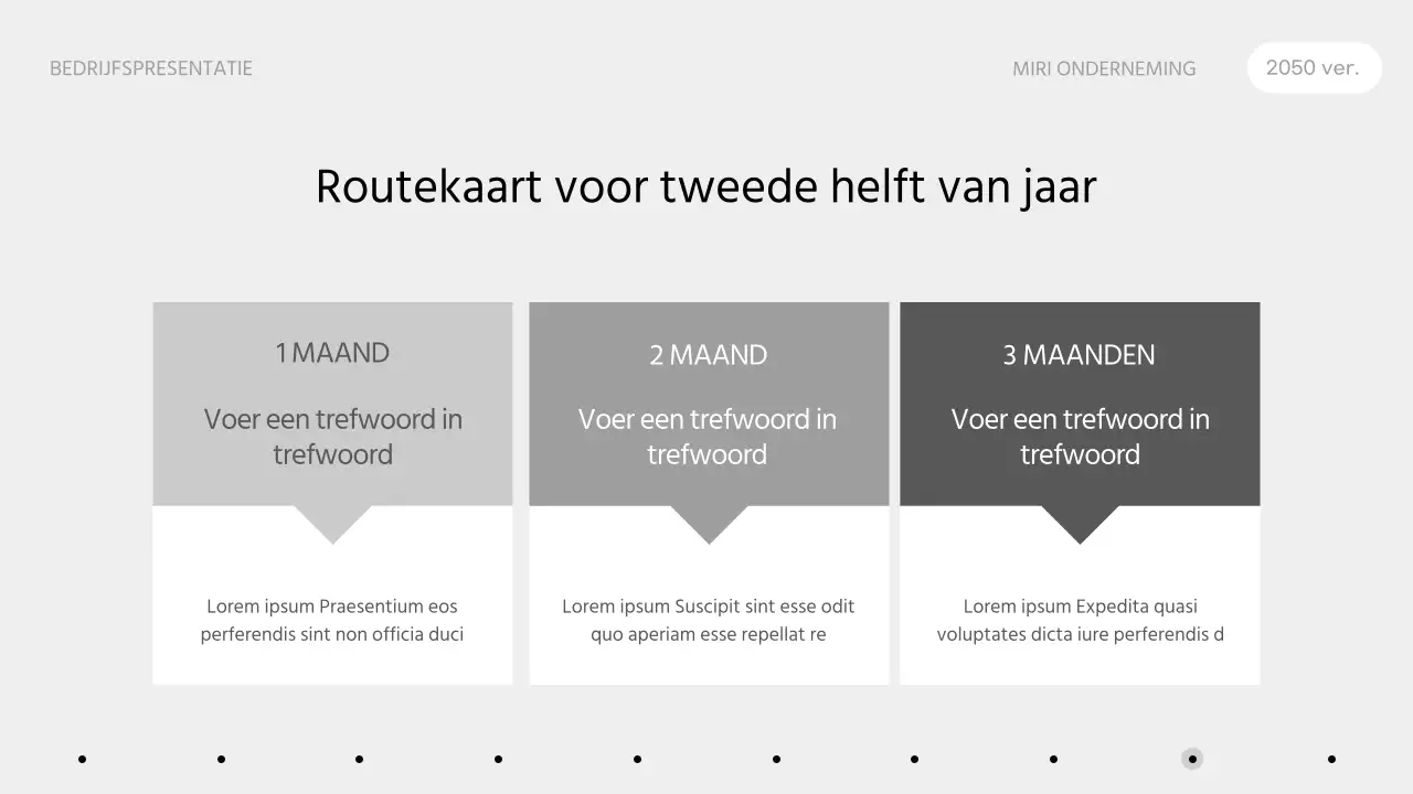 Een strak zakelijk voorstel in een monotone infographic