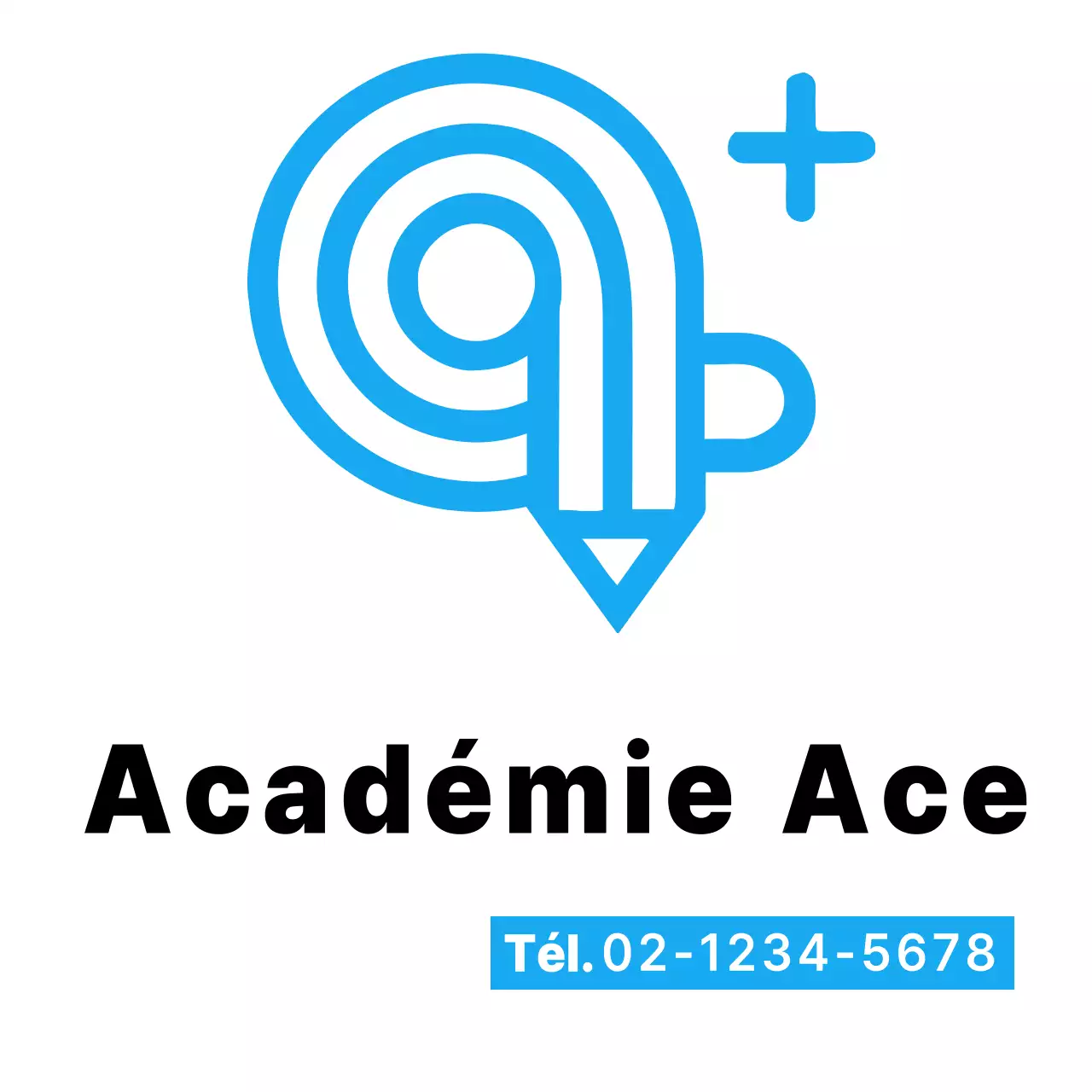 Blanc Logo simple de l'école Eco bag pour l'école