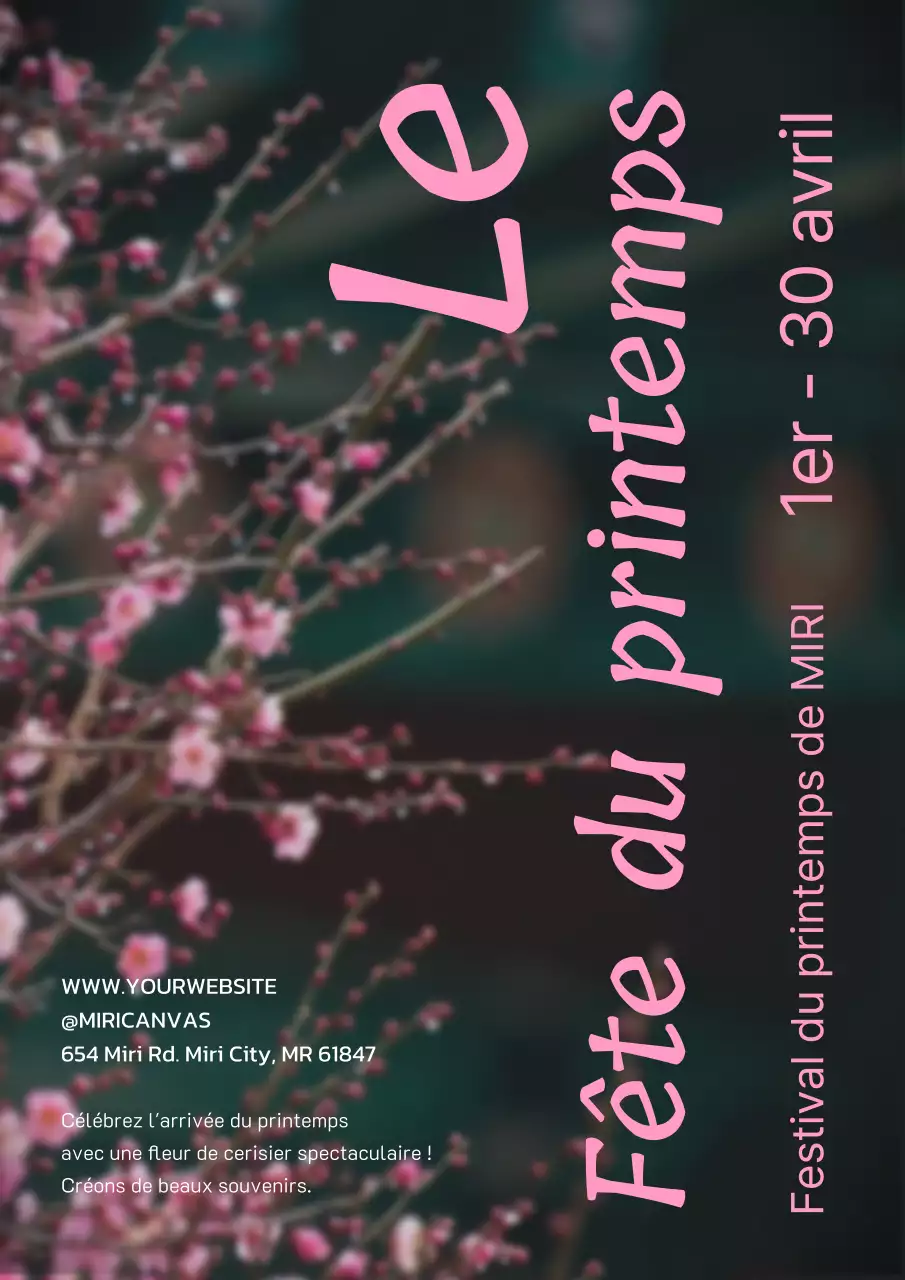 Un guide simple des festivals de printemps en rose et vert